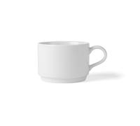 Holst Porzellan AU 518 Lot de 12 tasses à café empilables en porcelaine 0,22 l Forme cylindrique Blanc 8,3 x 11,6 x 5,9 cm