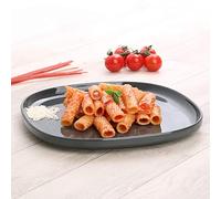 Holst Porzellan BSK 322 High Alumina Lot de 3 assiettes plates moyennes en aluminium, jusqu'à 400% plus résistantes que la porcelaine traditionnelle Gris 24 cm