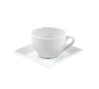 Holst Porzellan CL 004 YK Lot de 2 tasses à cappuccino en porcelaine Blanc canton 0,20 l