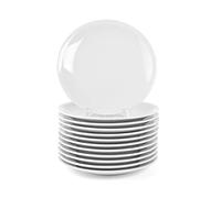 Holst Porzellan CT 021 Lot de 12 assiettes plates Katja en porcelaine Blanc 20 x 2,2 cm