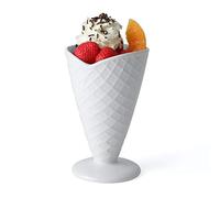 Holst Porzellan ES 001 Lot de 6 coupes à glace, 16 cm, gaufrées