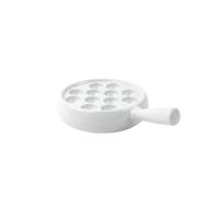 Holst Porzellan ES 012 SPL Lot de 2 poêles de service en porcelaine pour fruits et fraises Blanc 25 x 17 x 6 cm
