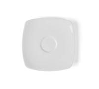 Holst Porzellan FD 013 Lot de 6 soucoupes carrées en porcelaine M38 Blanc 13 x 13 x 1,5 cm