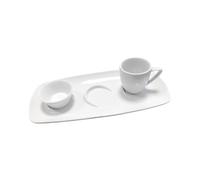 Holst Porzellan FD 131 CF Conform Lot de 3 pièces en porcelaine pour expresso Blanc 0,10 l