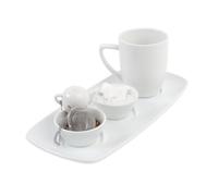 Holst Porzellan FD 131 CF6 Lot de 5 Tasses à thé en Porcelaine mélangée Blanc