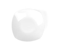 Holst Porzellan FD 221 Lot de 6 assiettes creuses en porcelaine 21 x 21 cm Fine Dining Blanc 23 x 23 x 5,5 cm
