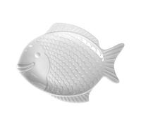 Holst Porzellan Fish Nemo Lot de 40 Assiettes à Poisson Blanches 40 x 29,5 x 4 cm