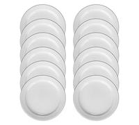Holst Porzellan FT 019 PACK 12 Lot de 12 assiettes à dessert en porcelaine Blanc