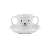 Holst Porzellan KID 004 UTA Mausi Bear Lot de 2 pièces en porcelaine pour enfant Blanc 30 x 20 x 20 cm