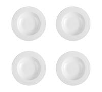 Holst Porzellan MD 023 Melody Lot de 4 assiettes creuses en porcelaine Blanc 23,5 cm
