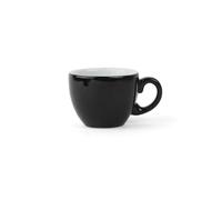 Holst Porzellan PA 150 O S Lot de 6 tasses à expresso en porcelaine 0,08 l Black-Line Noir 6,8 x 6,8 x 5,2 cm