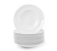 Holst Porzellan PB 27 PACK 12 Lot de 12 assiettes à pâtes professionnelles en porcelaine 26 cm Blanc 26 x 26 x 5 cm 0,35 l