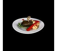 Holst Porzellan PBO Lot de 6 Assiettes Creuses ovales Blanches 13 x 10 x 2,5 cm 0,05 l