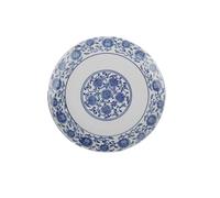 Holst Porzellan QHC 021 Lot de 6 assiettes plates en porcelaine Bleu 21 x 21 x 2 cm