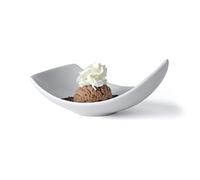Holst Porzellan SB 2088 FA1 Coupelle, Bol à dessert en porcelaine courbée 19 cm