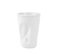 Holst Porzellan SL 002 Snack Line Lot de 6 gobelets pliants et froissés 11 cm Blanc 7,7 cm