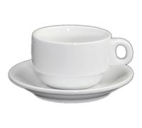 Holst Porzellan TC 018 FA5 Service à thé/café de Restauration 0,18 l avec UTA 114, Blanc, 14 x 14 x 6,5 cm, 2 unités