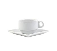 Holst Porzellan TC 018 YK Lot de 2 tasses en porcelaine Blanc canton 0,18 l