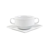Holst Porzellan TH 025 YK Kanton Lot de 2 bols à soupe en porcelaine Blanc 0,25 l
