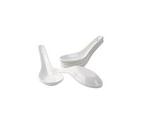 Holst Porzellan YK 1183 Lot de 6 cuillères chinoises en porcelaine 13 cm Blanc crème 13,5 x 4,5 x 6 cm