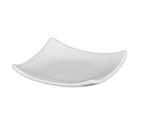 Holst Porzellan YO 010 YoYo Osaka Lot de 6 Assiettes carrées incurvées en Porcelaine Blanc 8,5 x 8,5 x 1,5 cm