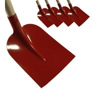 Holsteiner Pelle 27 x 25 cm avec manche rouge - Lame robuste en acier de qualité pour le jardin, la construction et l'agriculture - La taille 5 est idéale comme écaillon pour le sable, le gravier et