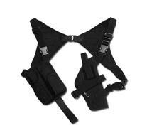 HOLSTER D EPAULE AMBIDEXTRE NOIR AVEC PORTE CHARGEUR DOUBLE MILTEC