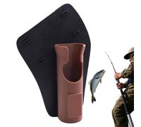 Holster de canne à pêche - Support de canne à pêche pour ceinture de pêche | Inserteur portable, accessoires de wading pour quai extérieur, banque, kayak, plage, randonnée, marron, Refer to