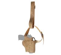 Holster de Jambe en Cuir, Étui Pistolet Rétro, pour Costume Halloween | Sangles de Cuisse Réglables, Boucles en Métal à Libération Rapide, Matière Texturée Vintage, Maintien Confortable