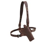 Holster de Poitrine en Cuir pour Révolver 5,5" et 7,5", Épaule Réglable, Patte de Rétention à Bouton-Pression (pour Canon jusqu'à 7,5")