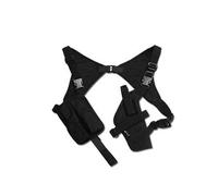 Holster d'épaule ambidextre noir avec porte chargeur double miltec airsoft