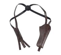 Holster d'épaule en Cuir, Étui Pistolet Dissimulé Réglable avec Pochet et Ceinture Coquilles Holster D'épaule Vertical pour la Plupart des Modèles Pistolets Halloween