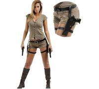 Holster Double De Cuisses Lara Croft - Multicolores multicolores