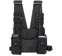 Holster Radio, Sac de Poitrine, Sacs de Harnais de Poche de Poitrine pour Talkie Walkie Radio sur L'épaule Gilet Tactique étui de Plate Forme Sangle de Gilet Sac de Ceinture pour Radios Way