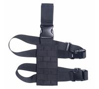Holster Tactique Molle pour Jambe Tombante, Plateforme Universelle pour Chargeur, Adaptateur pour Panneau de Cuisse, Équipement de Chasse À Dégagement Rapide(Black)