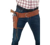 Holster Unique En Cuir Synthétique Avec Ceinture Pour Hommes Costume De Cowboy