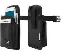 Holster With Pocket 6-7 Inch Textile Carrying Case For Typing Terminal Scanner With Belt Loop, Belt And Pouch Accessories Easy Access System, Black