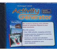 Holt McDougal Larson Algebra 1: Activity Generator CD-ROM