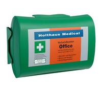 Holthaus Din 13157 Kit de premiers secours de bureau avec support mural intégré