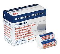 Holthaus Medical ypsiflex® Bandes de Gaze élastique de fixation, bandages, Lot de 12, gekreppt, 4 m, 1/20