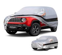 Holthly 10 couches de housse de voiture SUV pour Jeep Renegade(2014-2025), 100 % housse de voiture étanche, protection UV, anti-vent, anti-poussière.