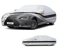 Holthly Housse de Voiture 10 Couches imperméable Toutes Saisons pour berline, 100% étanche, Protection Contre la Pluie, la Neige, Les UV, la poussière. Ajustement personnalisé pour Lexus ES, Cadillac