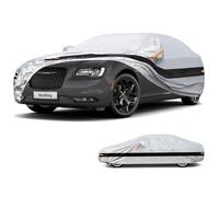 Holthly Housse de Voiture 10 Couches imperméable Toutes Saisons pour Voitures, 100% étanche, Protection Contre la Pluie, Les UV, la poussière, Ajustement personnalisé pour Chrysler 300, Audi A8, BMW