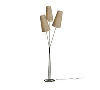 Holtkötter Fifties 6355-3 nickel mat Stehleuchte, 3 abat-jours sable