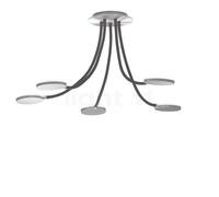 Holtkötter Flex D5 Plafonnier LED aluminium/gris Ce luminaire comporte des modules à LED prémontés de classes énergétiques A A++, A+, A