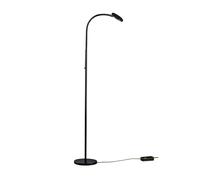 Holtkötter Flex S 9920-1 Stehleuchte, métal noir, tube flexible noir