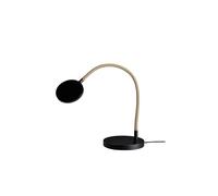 Holtkötter Flex T 9921-1 Tischleuchte, métal noir, tube flexible sable
