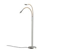 Holtkötter Flex Twin 9924 Stehleuchte, aluminium mat, tube flexible sable