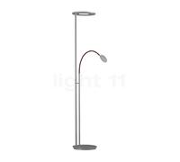 Holtkötter Nova Flex Lampadaire indirect LED aluminium/rouge Ce luminaire comporte des modules à LED prémontés de classes énergétiques A A++, A+, A