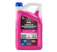 Holts HAFR0006B Liquide de Refroidissement Voiture et Antigel VW-Audi-Seat-Skoda G12, G12+, G12++, G13, G12 Evo Protection Longue durée de 10 Ans 480,000km jusqu'à -30°C, Rose, 5L